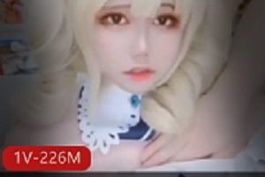 TwitterTS伪娘《小舞酱》cos原神芭芭拉肉身抵挡两位老哥的进攻