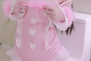 抖音网红浮力姬《一只小兔兔》粉色兔女郎自拍