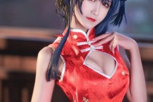 不良学生《冉酱》白色旗袍粉嫩学生制服cos合集