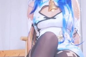 甘雨足xueyin技：自行打包互动玩弄，榨取旅行者不明液，百度盘1v+350mb